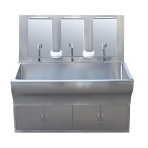 醫(yī)用三人自動感應洗手池-醫(yī)院手術室凈化