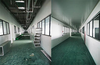 5月14日，志遠(yuǎn)凈化工程項(xiàng)目傳回的新鄉(xiāng)市弘力電源電子無(wú)塵車(chē)間建設(shè)進(jìn)度