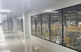 3月11日，陜西秦帝鮮集食品有限公司生產(chǎn)車間一樓凈化工程收尾中-志遠(yuǎn)凈化工程項目進(jìn)度。